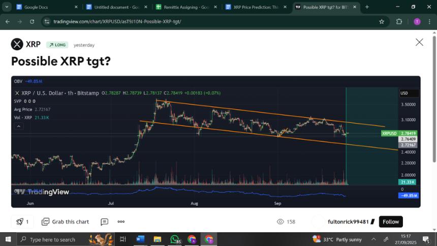 XRP价格预测：Ripple与Remittix在万亿美元PayFi市场中抢占先机