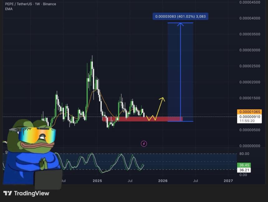  分析师指出，本月的 PEPE 可以在几周内将 200 美元变成 250 万美元 