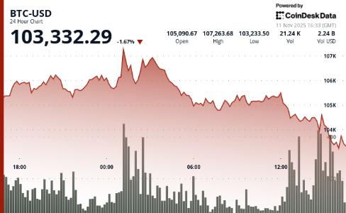 比特币跌破10.3万美元关口：人工智能交易降温与软银退出英伟达投资引发市场震荡