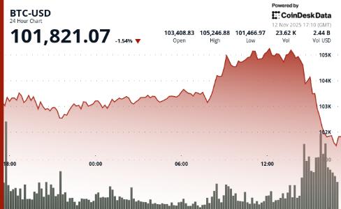 比特币价格跌破10.2万美元：美国需求疲软与美联储降息分歧成主因