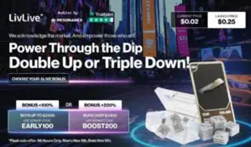  2025年11月最值得购买的4种加密货币：LivLive（$LIVE）为早期投资者开启96小时独家闪购 